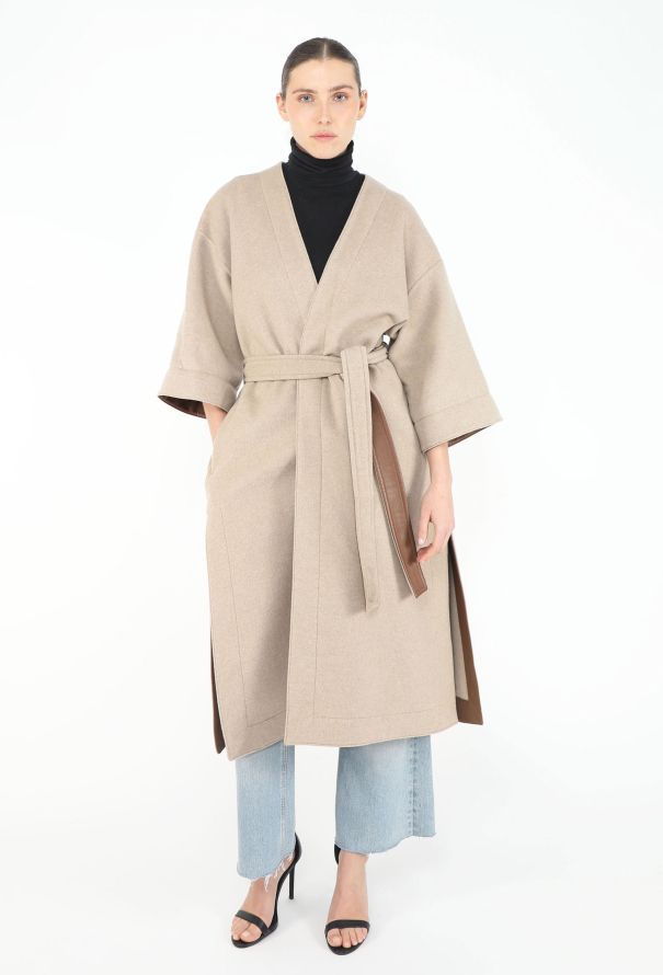 Céline Cashmere Belted Wrap Coat - 5