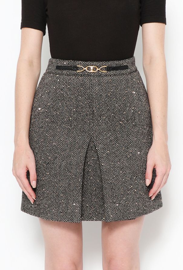 Céline 2020 Sequin Chevron Skirt - 2