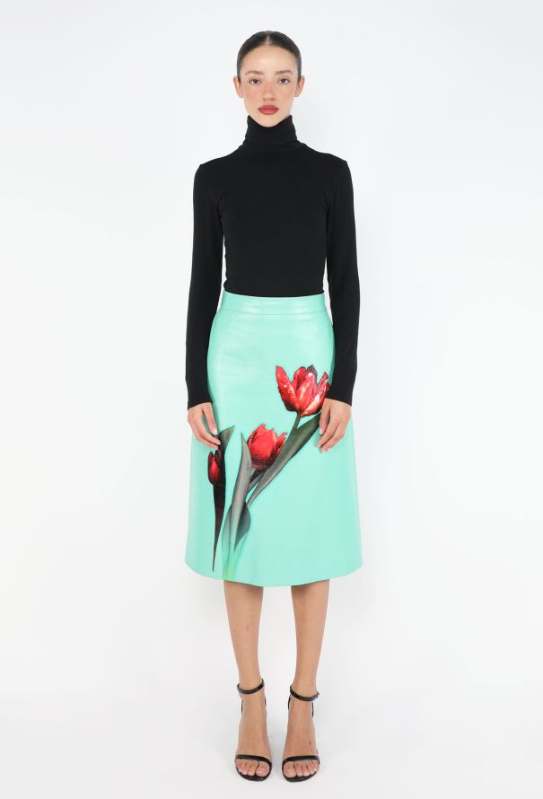 Prada F/W 2019 Tulip Calfskin Skirt - 3