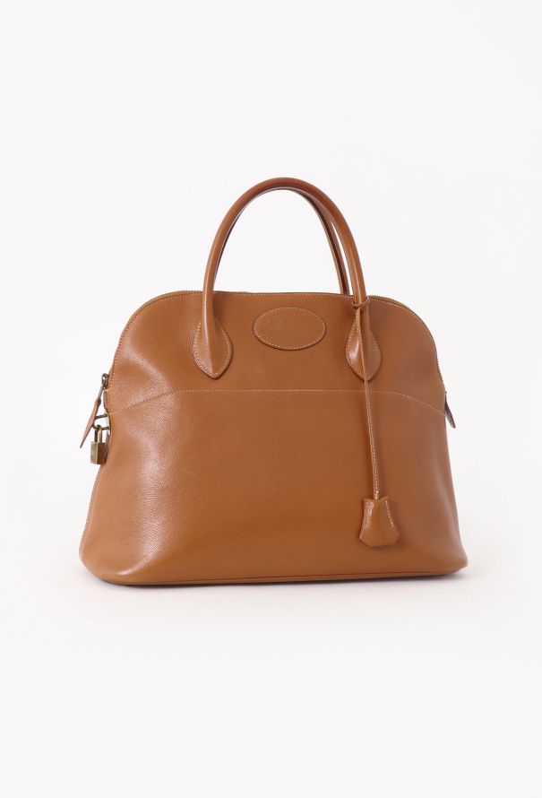 Hermès Gold Smooth Grain Calfskin Bolide 35 - 2 Hermès Gold Smooth Grain Calfskin Bolide 35 - 2