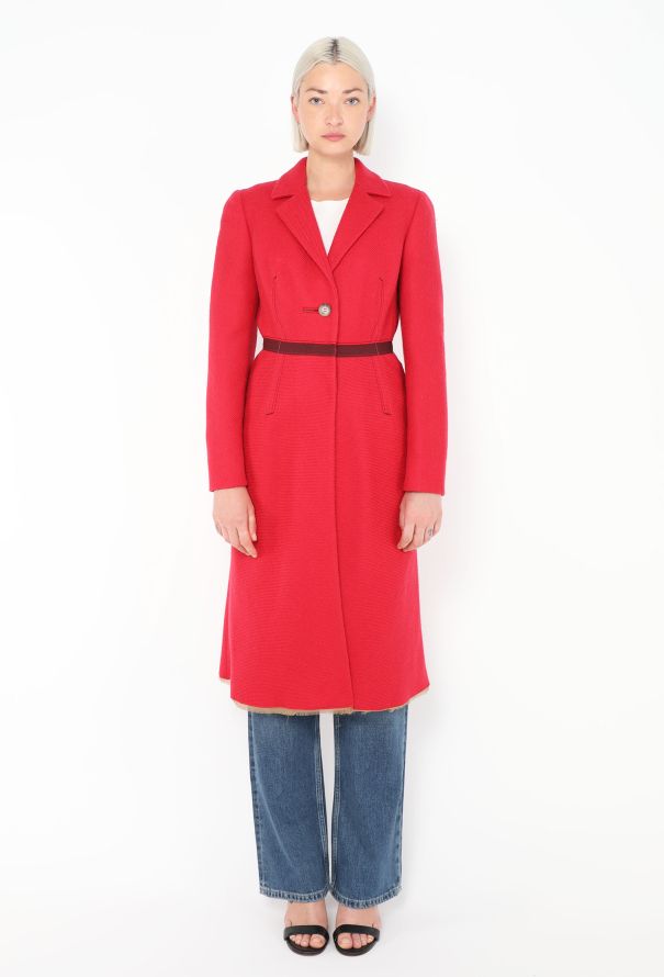 Prada F/W 2000 Cinched Twill Coat - 1