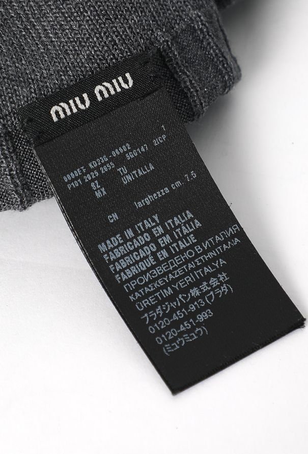 Miu Miu S/S 2025 Ribbed Silk Fingerless Gloves - 7