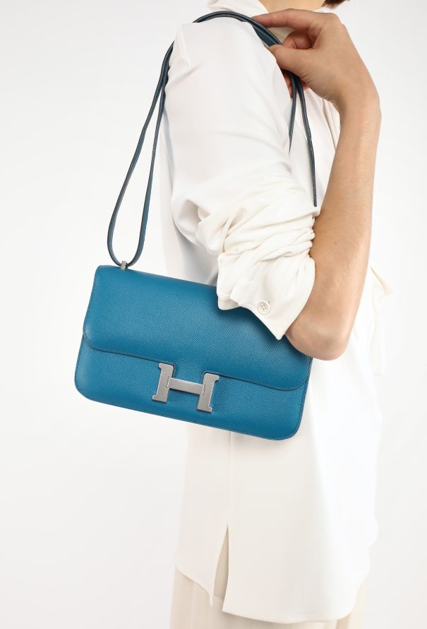 Hermès Bleu Izmir Epsom Constance Elan 25 - 3