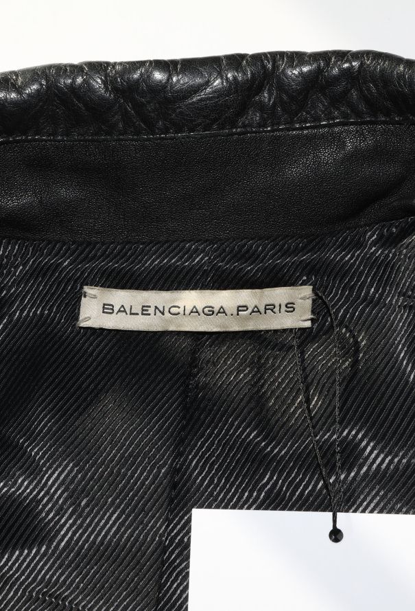 Balenciaga Classic Lambskin Leather Jacket - 6