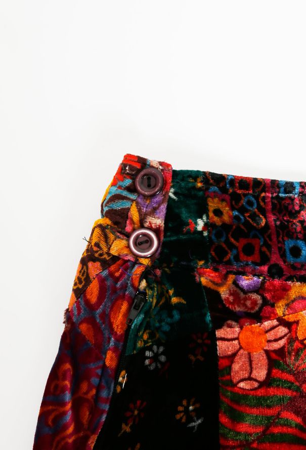 Velvet Patchwork Maxi Skirt - 4 Velvet Patchwork Maxi Skirt - 4