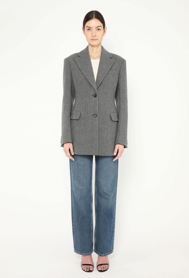 Miu Miu F/W 2024 Cinched Twill Emblem Blazer - 3 Miu Miu F/W 2024 Cinched Twill Emblem Blazer - 3
