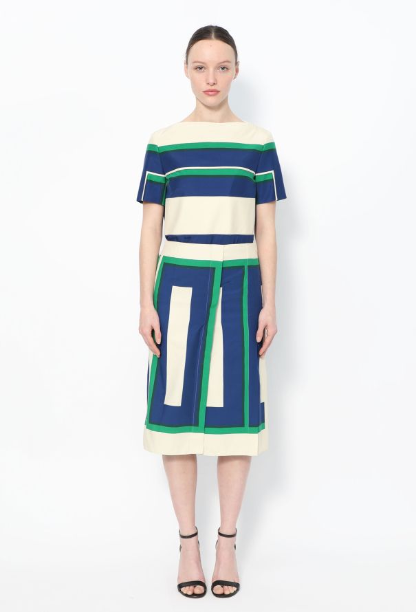 Céline S/S 2011 Geometric Printed Skirt - 4