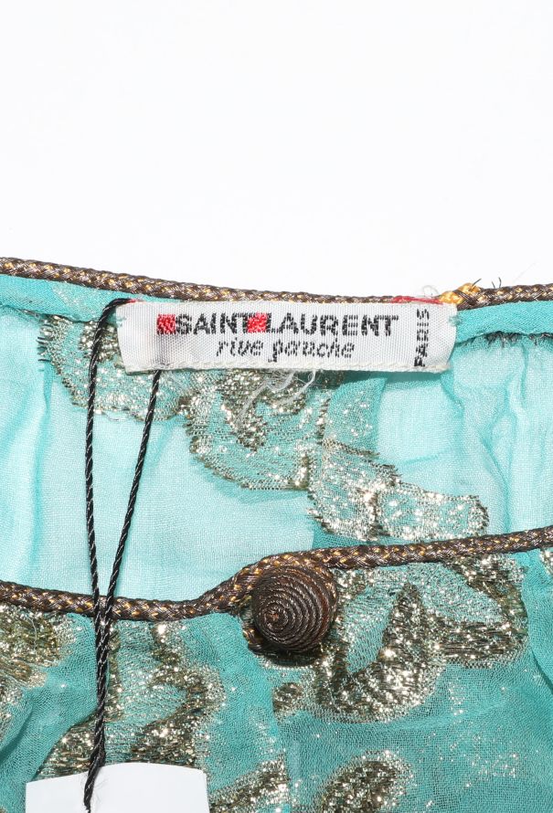 Saint Laurent COLLECTOR F/W 1976 Russian Lamé Blouse - 8