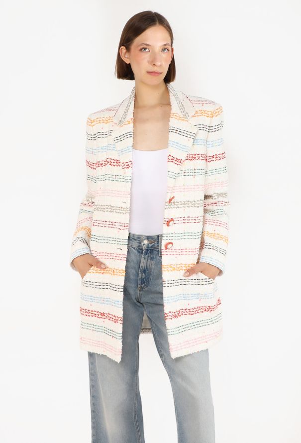 Chanel Striped Cotton Tweed Jacket, S/S 2019 - 3