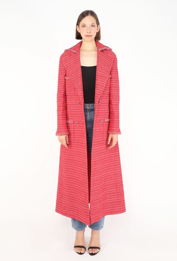 Chanel 2020 Iridescent Tweed 'CC' Coat - 2