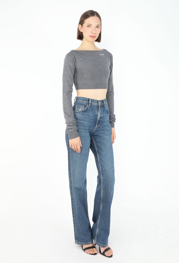 Miu Miu S/S 2025 Boatneck Cropped Pullover - 4