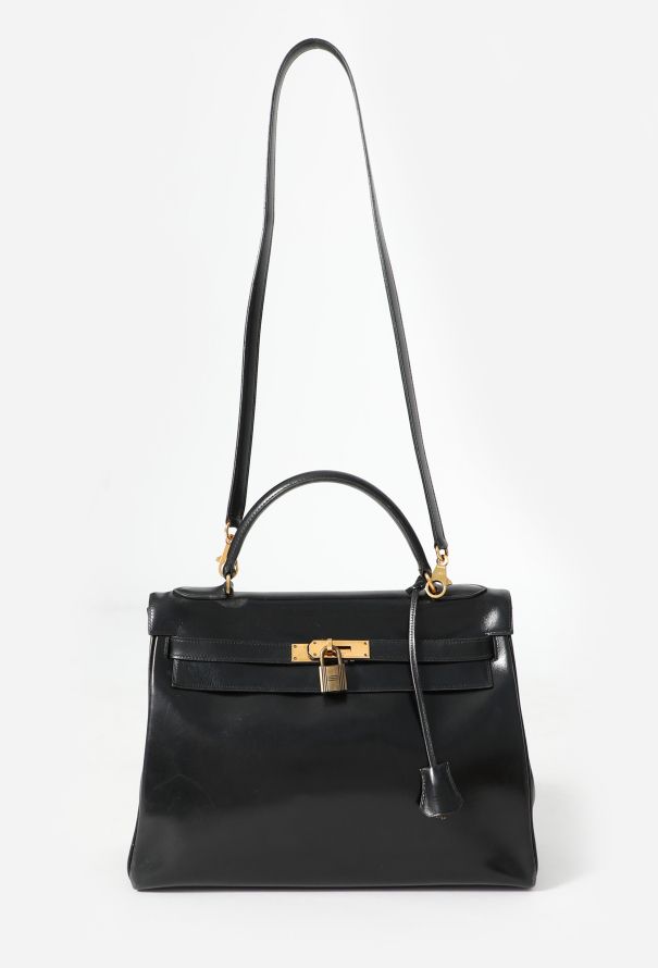 Hermès '70s Black Box Kelly Retourné 32 - 2