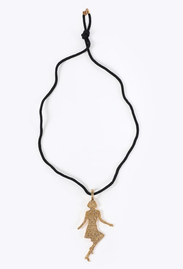 Saint Laurent F/W 2010 Lady Silhouette Necklace - 1