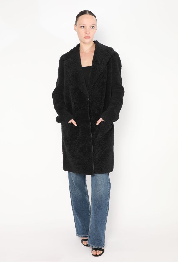 Céline Classic Lambskin Shearling Coat - 1