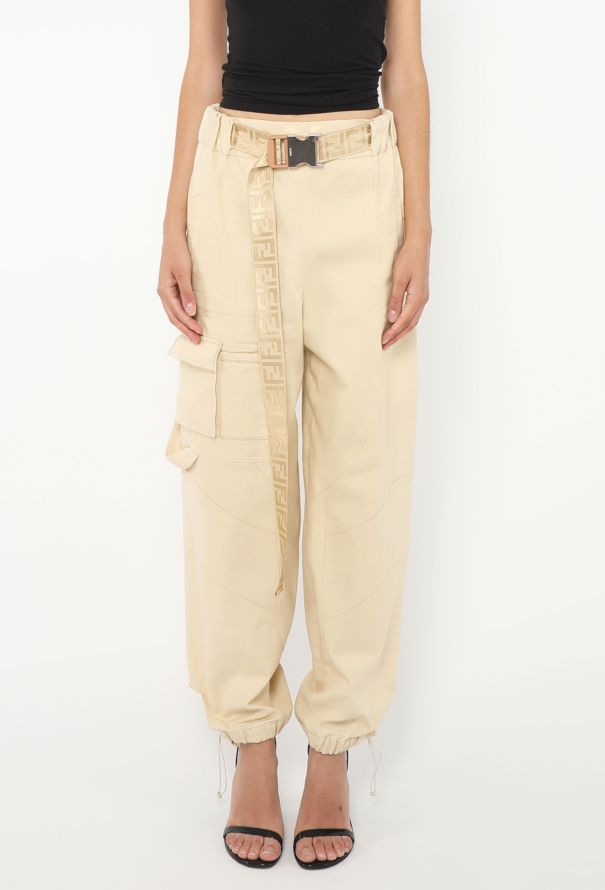 Fendi 2018 Belted Cargo Pants - 2
