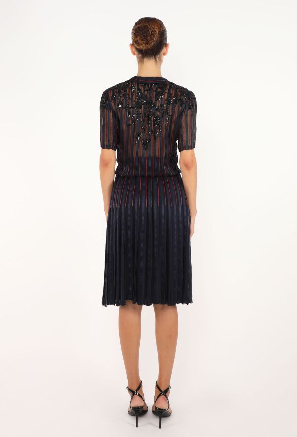 Hand-Embroidered Silk Dress, 1970s - 4