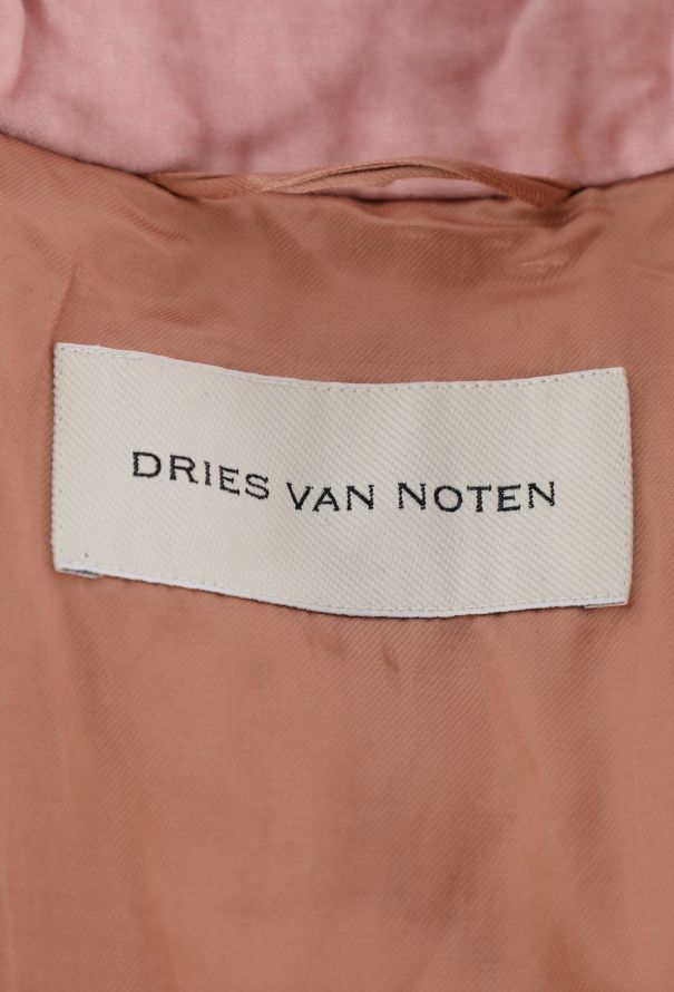 Dries Van Noten 2024 Roltas Velvet Houndstooth Coat - 6