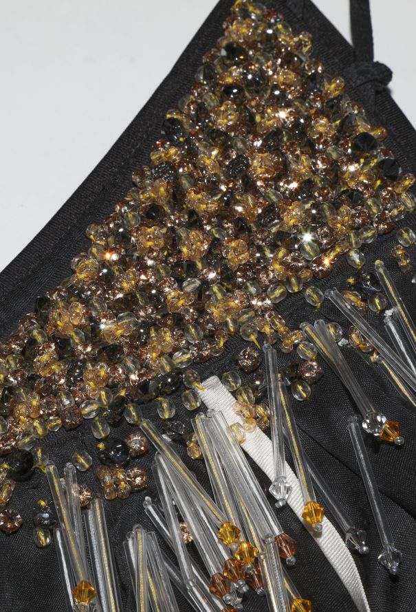 Prada S/S 2016 Beaded Organza Slip Dress - 7