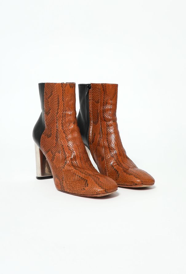 Python Bam Bam Ankle Boots Authentic Vintage ReSEE