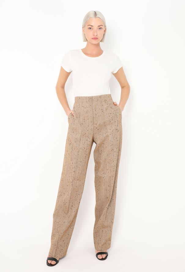 Bottega Veneta S/S 2023 Tapered Bouclé Trousers - 1