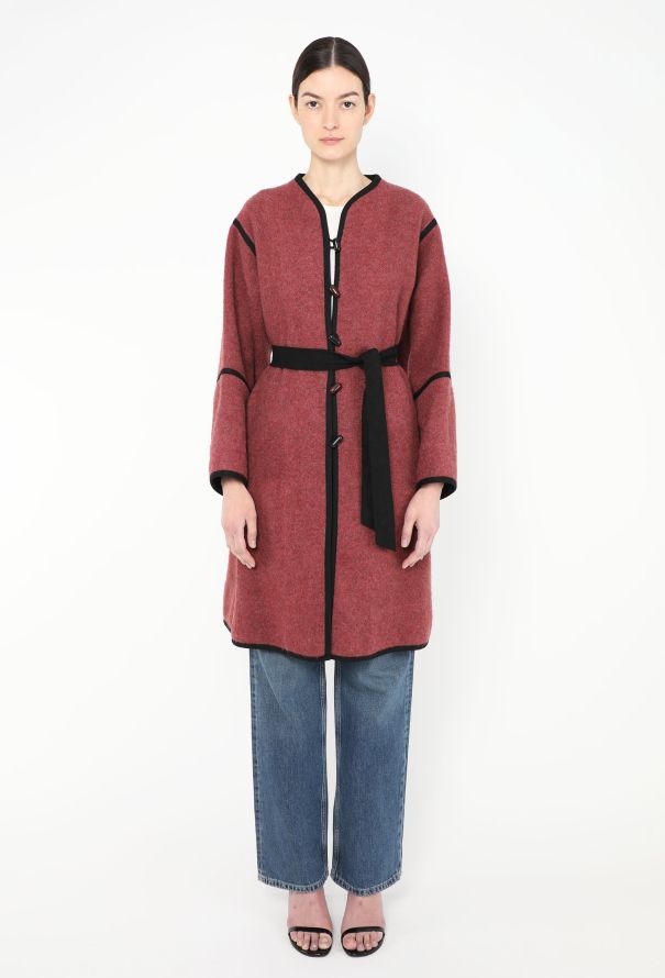 Saint Laurent 1976 Russian Woven Trim Coat - 1