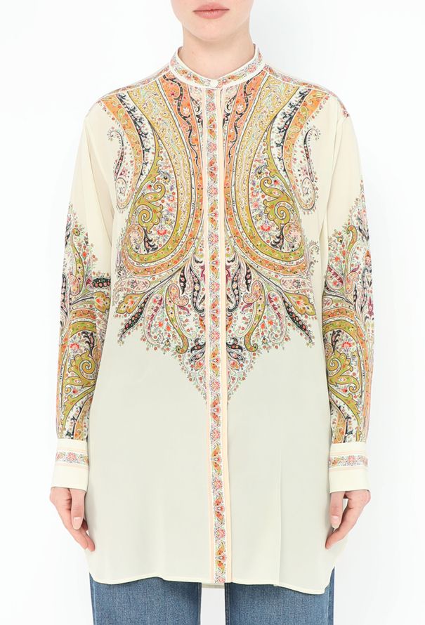 Etro 2020 Silk Paisley Tunic Top - 1