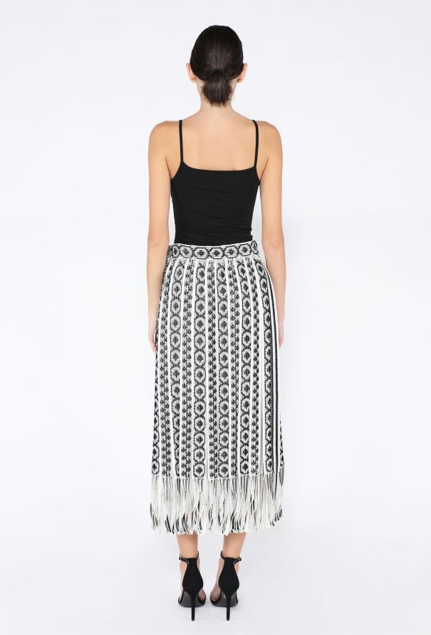 Dior Resort 2019 Linen Fringed Skirt - 5