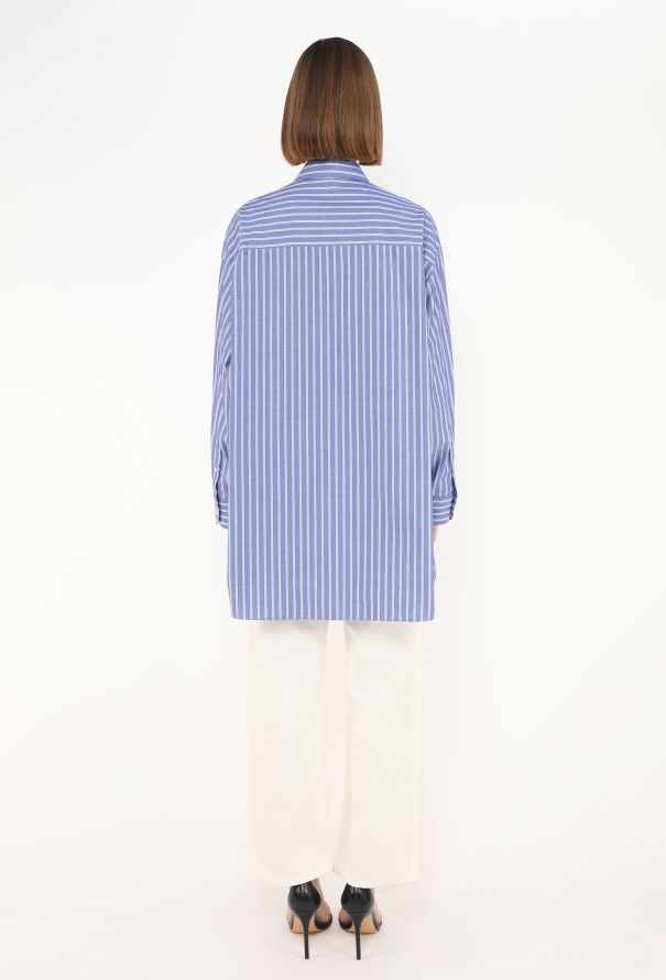 The Row 2025 Luka Pinstripe Shirt - 4