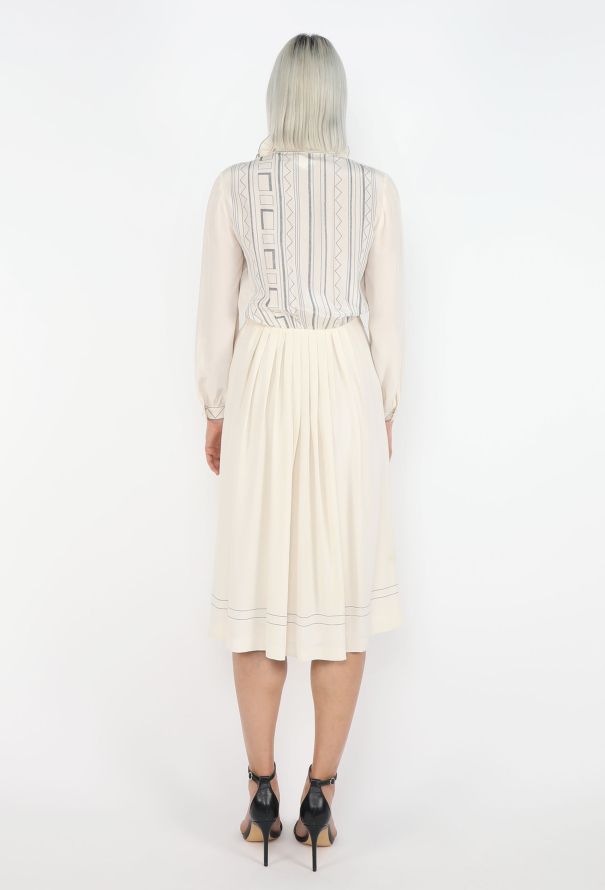 Louis Féraud 1993 Printed Silk Dress - 5