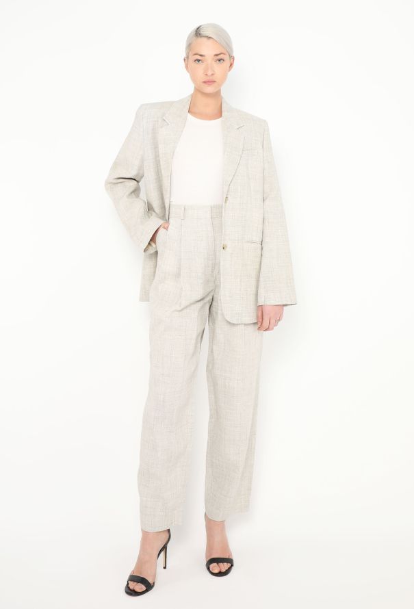 Toteme S/S 2024 Oversized Linen Suit - 1