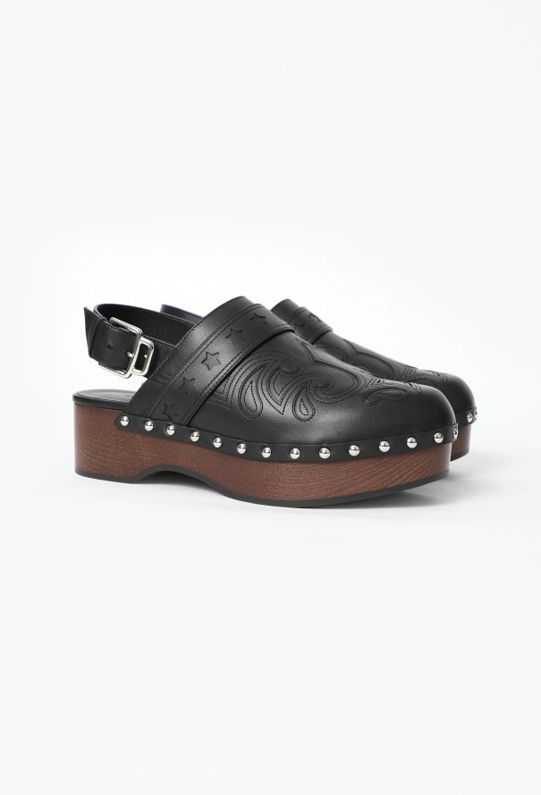Hermès 2025 Hippie Mule Studded Clogs - 2