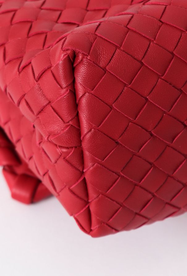 Bottega Veneta Olimpia Red signature Intrecciato leather Shoulder Bag - 9