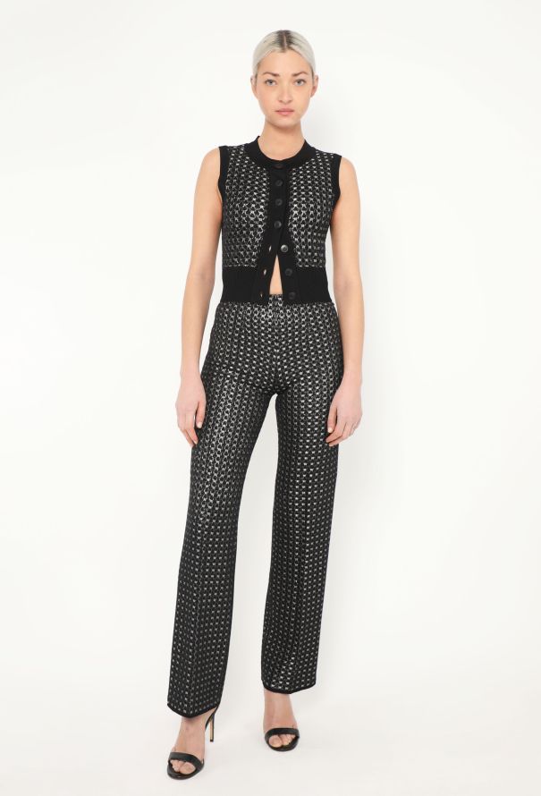 Alaïa S/S 2016 Lamé Vest Ensemble - 1