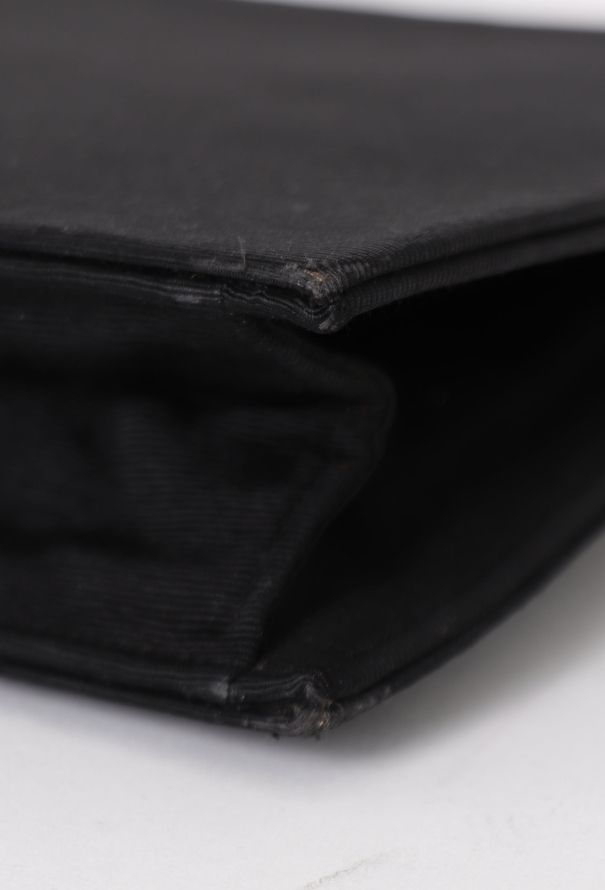 Saint Laurent '80s Black Couture Clutch - 8