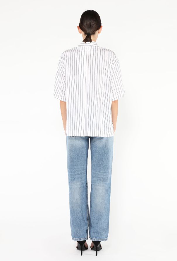 Jacquemus 2024 La Chemise Manches Courte Striped Shirt - 4
