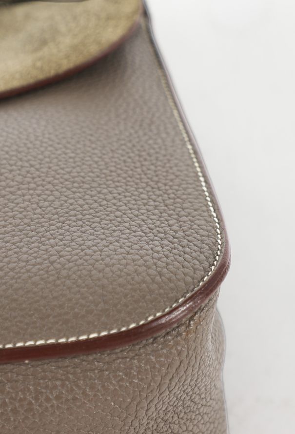 Hermès Gris Étain Taurillon Clémence Halzan 31 - 11