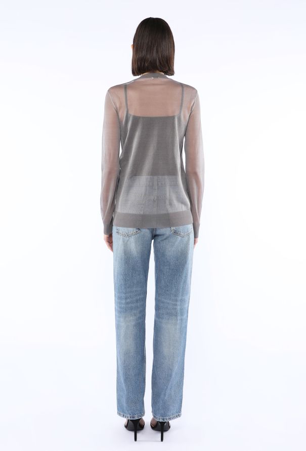 Saint Laurent Silk Knit Cardigan, 2024 - 4