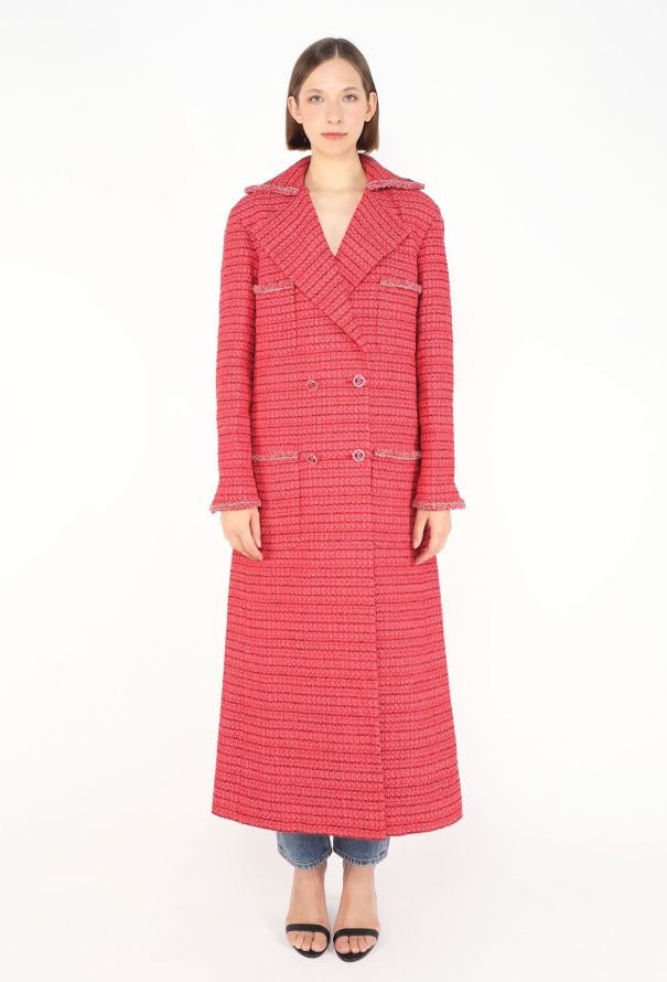Chanel 2020 Iridescent Tweed 'CC' Coat - 1