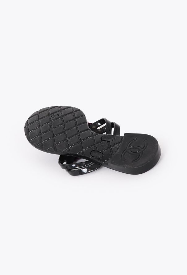 Chanel Camélia 'CC' Jelly Sandals - 5 Chanel Camélia 'CC' Jelly Sandals - 5