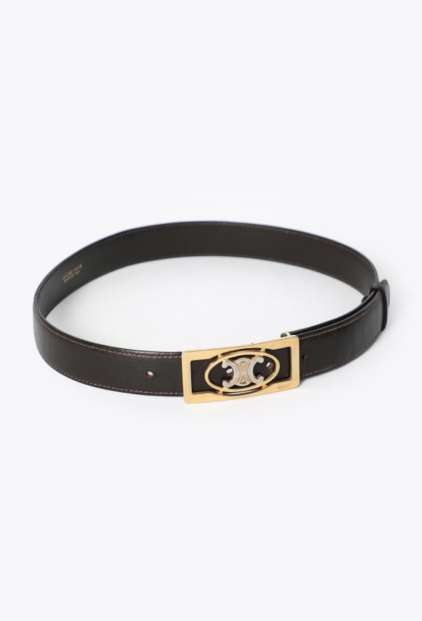 Céline Vintage Triomphe Emblem Belt - 2