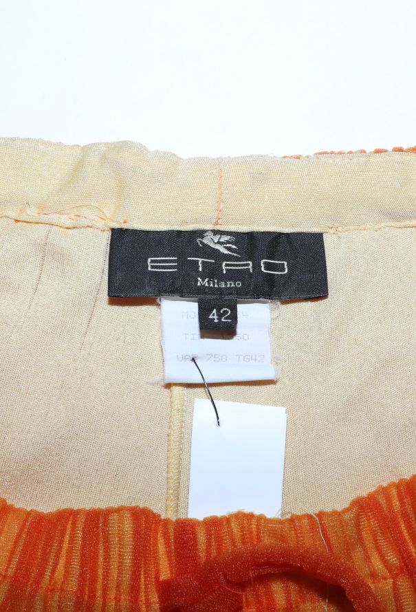 Etro Pleated Mesh Overlay Trousers - 5