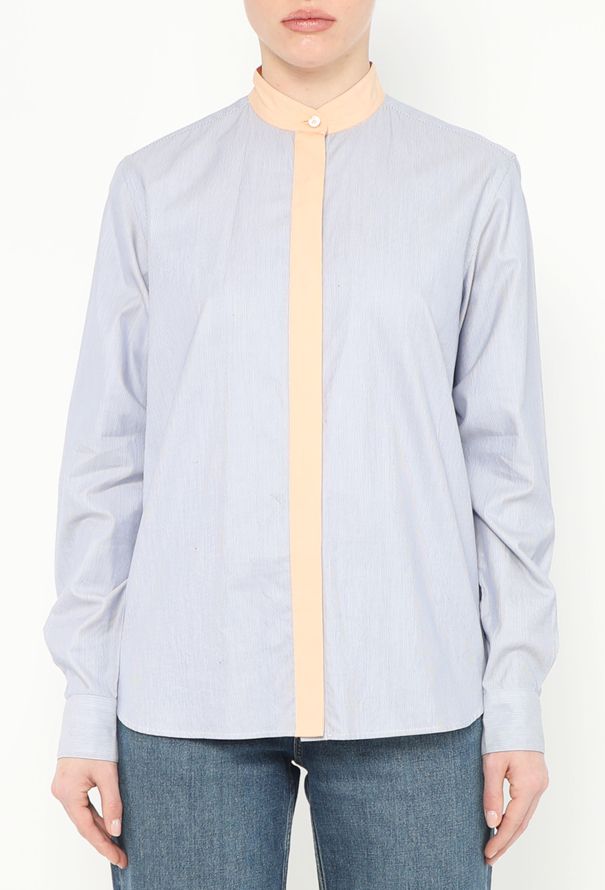 Céline 2010 Pinstripe Cotton Shirt - 1