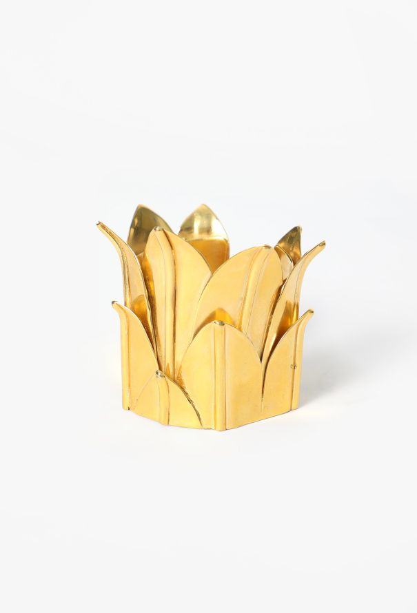 Saint Laurent '90s Tiered Leaf Cuff - 3