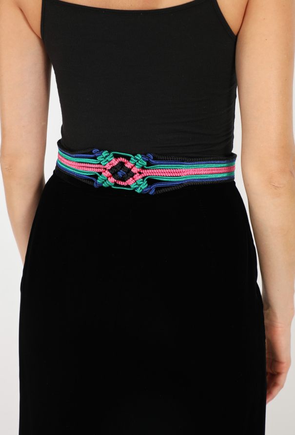 Saint Laurent Passementerie Braided Belt, attributed to '70s YSL - 1