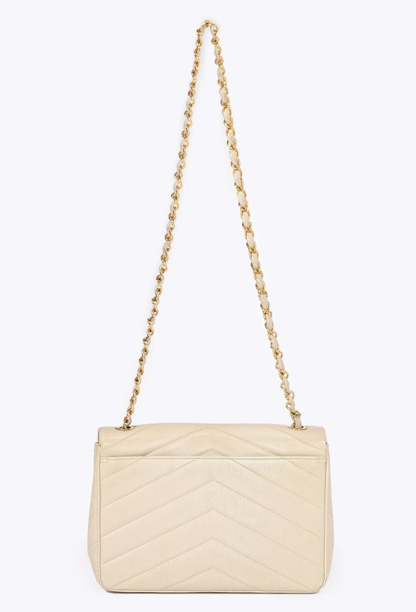 Chanel Vintage Chevron Envelope Flap Bag - 5