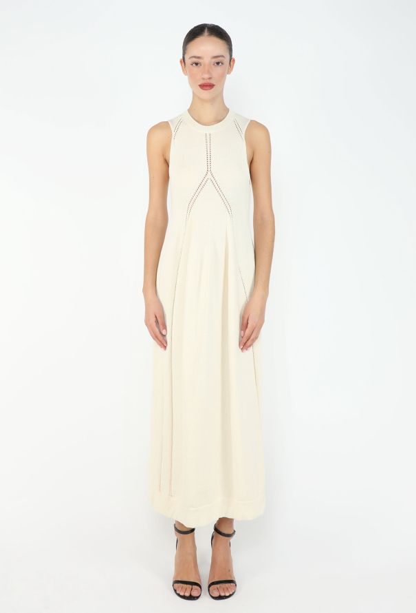 Jil Sander Pre-Fall 2023 Pointelle Knit Dress - 1