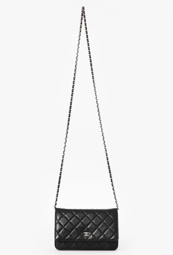 Chanel Black Classic Wallet on Chain - 1