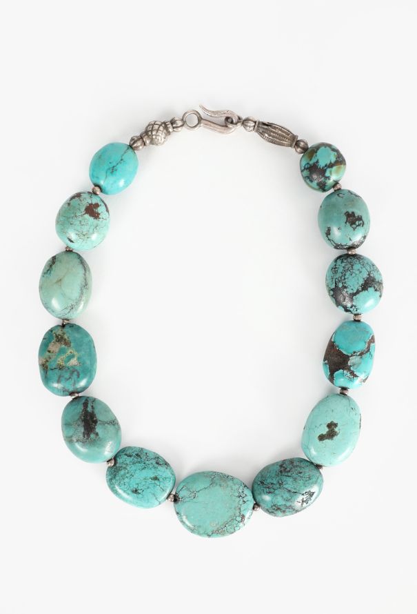 World Treasures Authentic Turquoise & Silver Necklace - 2