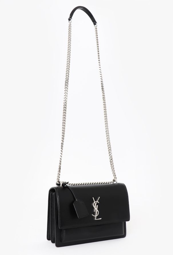 Saint Laurent Black Medium Sunset Bag - 2 Saint Laurent Black Medium Sunset Bag - 2
