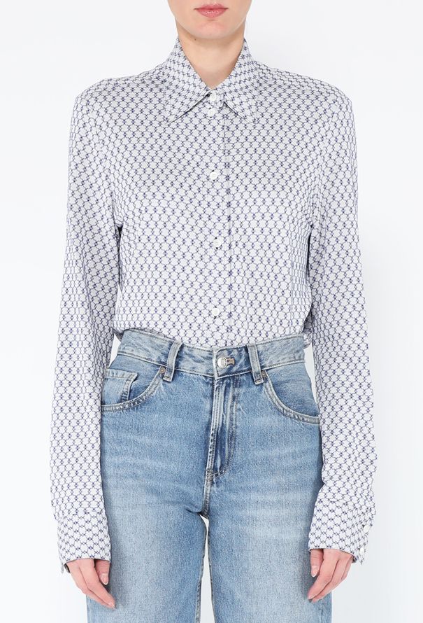 Céline Classic Printed Button Down - 1